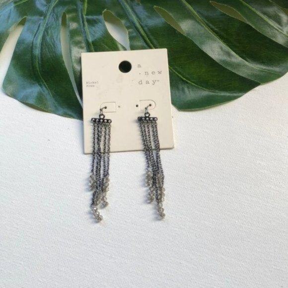A New Day Women's Silvertone Fashion Earring - Picture 1 of 5